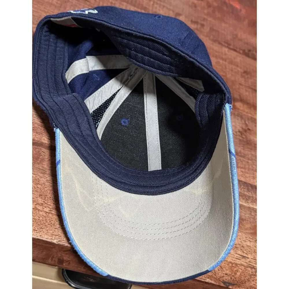 VTG Nike UNC Tarheels Hat Cap Flexfit Blue 90s Y2K North Carolina